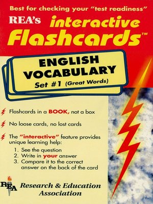 cover image of English Vocabulary - Set #1 Interactive Flashcards Book